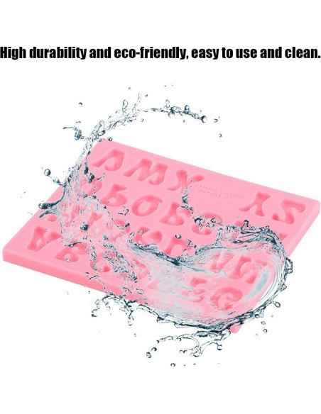 Molde de Silicona para Hornear Chocolate 3D Letras Hilitand