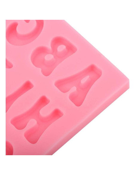 Molde de Silicona para Hornear Chocolate 3D Letras Hilitand