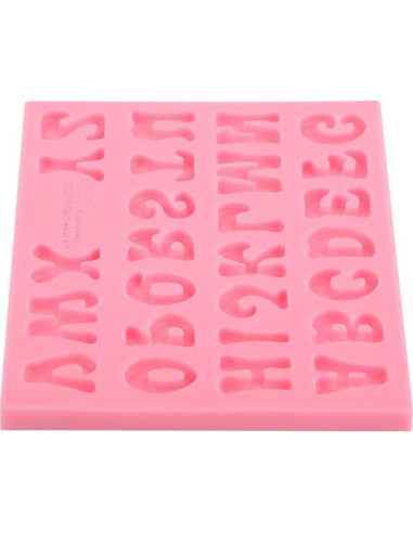 Molde de Silicona para Hornear Chocolate 3D Letras Hilitand