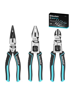 Juego de Alicates Multifuncionales DURATECH 3 Piezas 21.6 cm