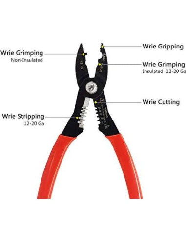 Alicate Multiusos Mainpoint 4 en 1 - Acero Cromo-Vanadio