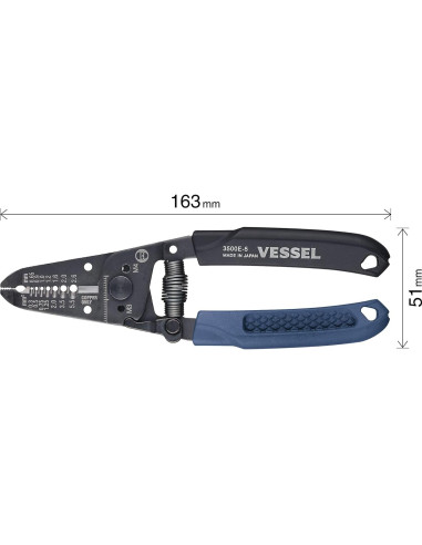 Destripador de Cables Vessel 3500E-5 con Cortador de Tornillos