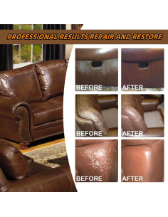 Kit de Reparación de Cuero Jughozu - Marrón, 130g, 11.8x10.9cm 2