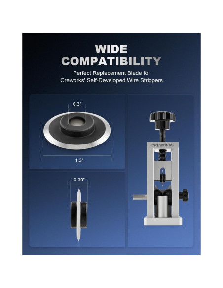 Cuchilla de Repuesto Creworks para Desforradora de Cables 3.3 cm