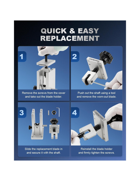 Cuchilla de Repuesto Creworks para Desforradora de Cables 3.3 cm