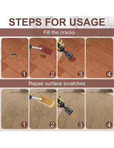 Kit de Reparación de Suelos de Madera Funnytek 11 Colores 2