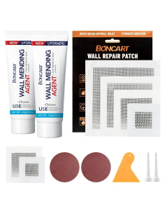 Kit de Reparación de Pared Boncart - Masilla y Parche Yeso