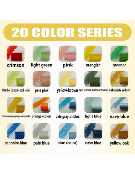 Kit de Barras de Relleno de Madera XLWJBES - 20 Colores