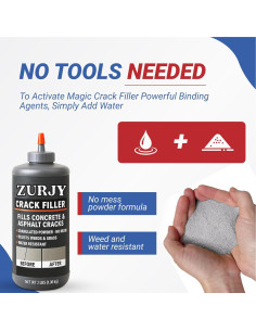 Relleno de Grietas 0.91 kg Zurjy - Reparación de Concreto Gris 2