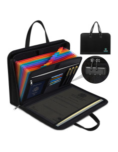 Organizador de Documentos a Prueba de Fuego QLYNUDO A4 13 Bolsillos