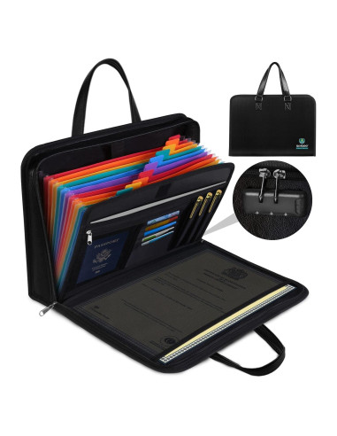 Organizador de Documentos a Prueba de Fuego QLYNUDO A4 13 Bolsillos