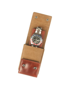 Funda de Reloj de Cuero KOSMCCO Marrón Portátil Vintage