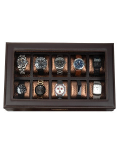 Caja de Reloj HOUNDSBAY Mariner para Hombres 10 Slots 60mm