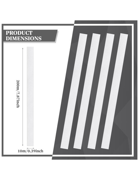 Cinta Reflectante Tacómetro Sinmoe 20 Piezas 10x200mm