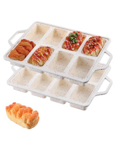 Molde de Silicona Antiadherente Meyeyaia 2 Pcs 8 Cavidades