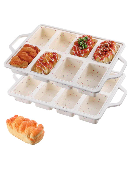 Molde de Silicona Antiadherente Meyeyaia 2 Pcs 8 Cavidades