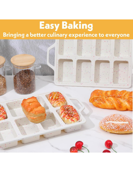Molde de Silicona Antiadherente Meyeyaia 2 Pcs 8 Cavidades