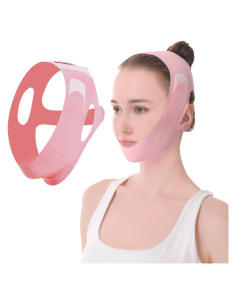 Mascarilla V-Line TOSOUATOP Rosa Reutilizable Efecto Elevador