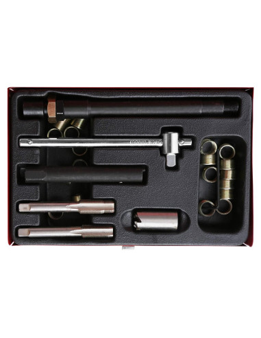 Kit de Reparación de Rosca de Bujía WINTOOLS 26 piezas M14