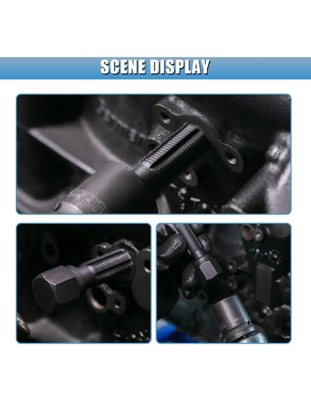Kit de reparación de roscas de bujía GAOLAOSY M14 4 insertos