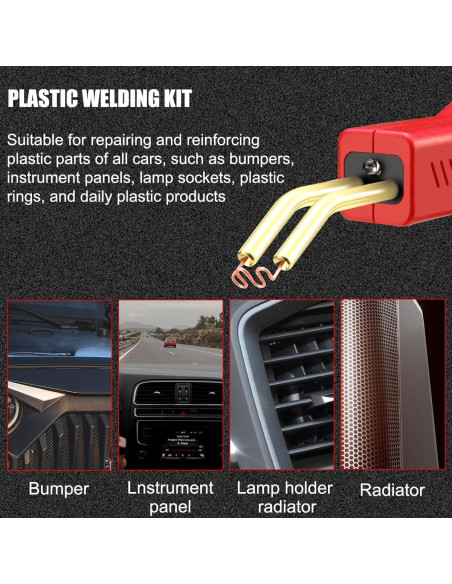 Kit de Soldador de Plástico Sandfren para Automóviles 200PCS