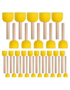 Juego de 30 Brochas de Esponja Redondas Vivinin para Pintura