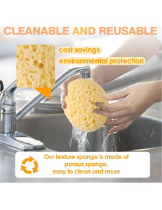 Esponjas Texturizadas UAIAGM para Pintura DIY - 2 Piezas 2