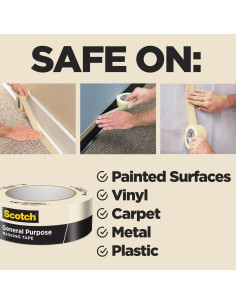 Cinta de Enmascarar Scotch 4.78 cm x 54.86 m Beige Ecológica 2