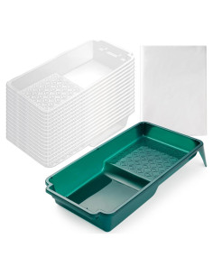 Juego de Bandejas de Pintura YiBaiBrush 4" con 15 Forros