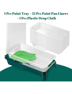 Juego de Bandejas de Pintura YiBaiBrush 4" con 15 Forros 2