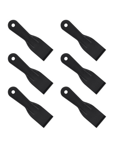 6 Cuchillos de Masilla Plásticos Gosknor 17.8x5cm Negro