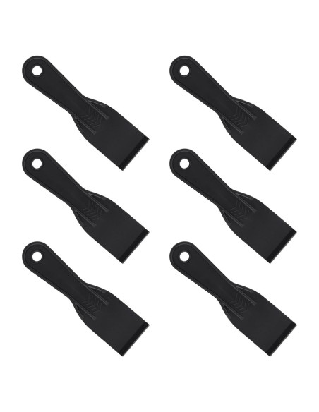 6 Cuchillos de Masilla Plásticos Gosknor 17.8x5cm Negro