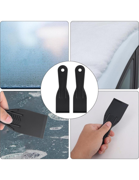 6 Cuchillos de Masilla Plásticos Gosknor 17.8x5cm Negro