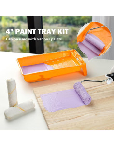 Forros de Bandeja de Pintura 4" Mister Rui - 10 Piezas Desechables 2