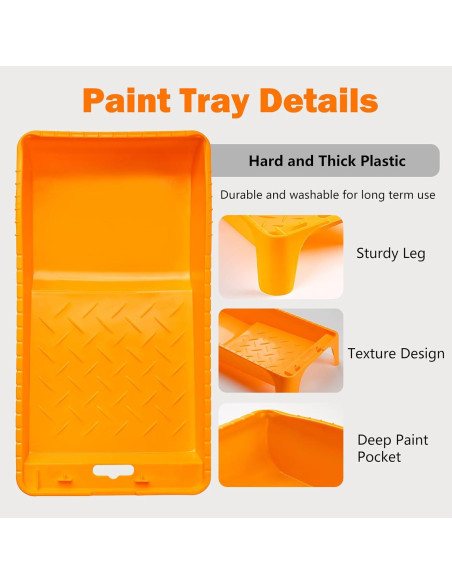 Forros de Bandeja de Pintura 4" Mister Rui - 10 Piezas Desechables