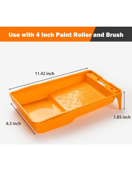 Forros de Bandeja de Pintura 4" Mister Rui - 10 Piezas Desechables