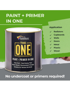 Pintura y Primer Todo en Uno LA UNA - Gris Brillante 250ml 2