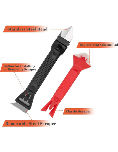 Kit de Herramientas de Sellado MASRIN - 10 Piezas, Acero Inoxidable
