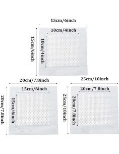 Kit de Reparación de Paneles de Yeso 6PCS Aluminio 10x10cm 2