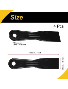 4 Raspadores de Masilla ABS 38mm para Reparación de Pared 2