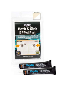 Kit de Reparación MagicEzy para Baños y Lavabos - Beige y Blanco