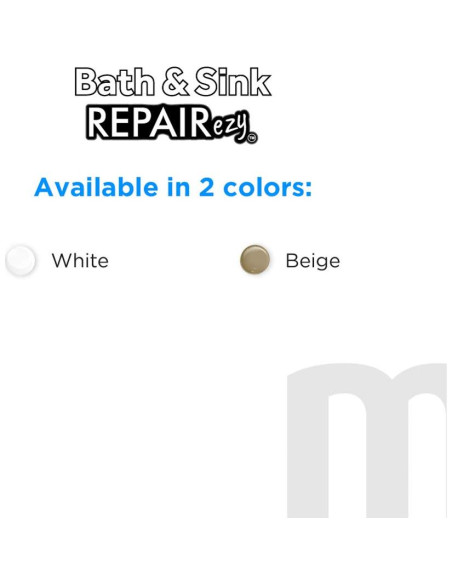 Kit de Reparación MagicEzy para Baños y Lavabos - Beige y Blanco