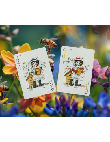 Baraja de Naipes de Apicultor Shuffled Ink - Póker Temático de Abejas