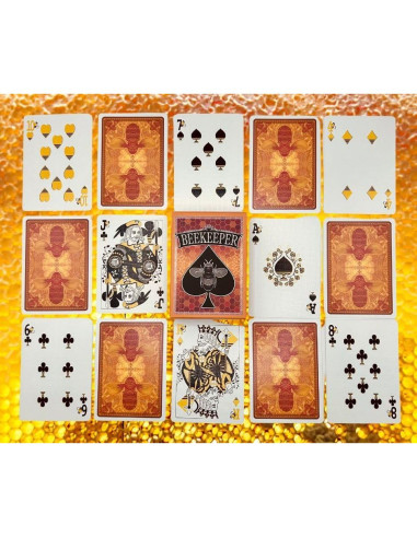 Baraja de Naipes de Apicultor Shuffled Ink - Póker Temático de Abejas