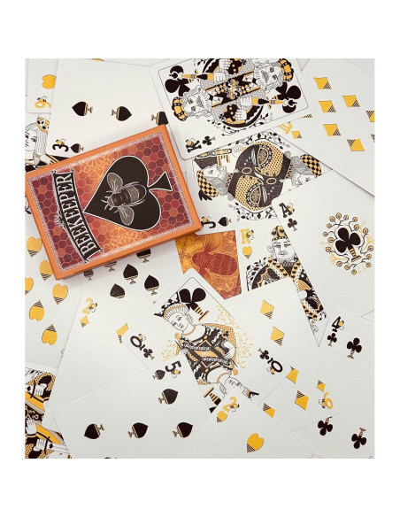 Baraja de Naipes de Apicultor Shuffled Ink - Póker Temático de Abejas