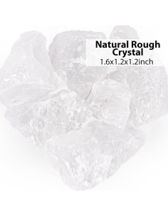 Set de 6 Piedras Naturales Crudas JOHOUSE Cuarzo Claro 300g 2