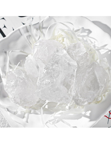 Set de 6 Piedras Naturales Crudas JOHOUSE Cuarzo Claro 300g