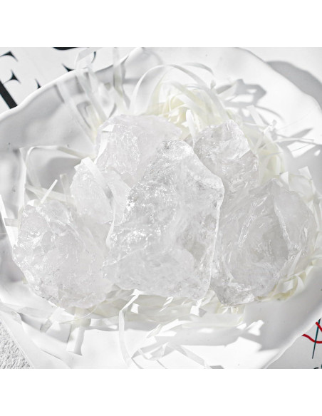 Set de 6 Piedras Naturales Crudas JOHOUSE Cuarzo Claro 300g