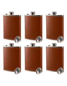 Frasco de Cadera Suwimut 240ml Acero Inoxidable Marrón