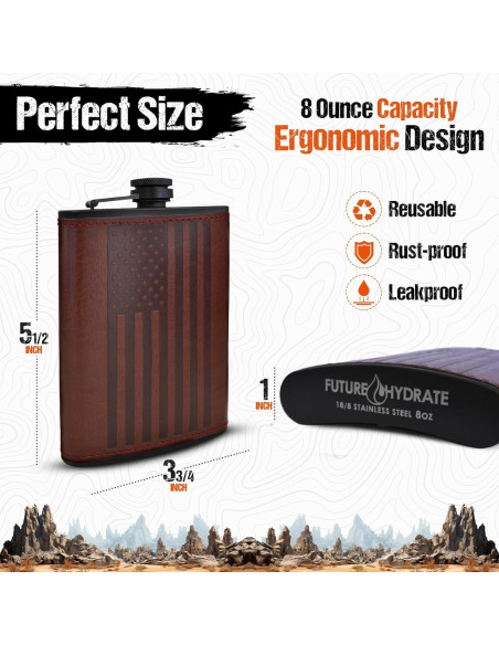 Frasco de Licor de Acero Inoxidable 240ml - Future Hydrate